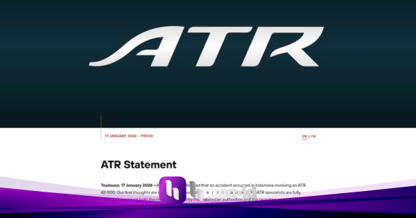 ATR Keluarkan Pernyataan Resmi soal Pesawat Hilang Kontak di Maros