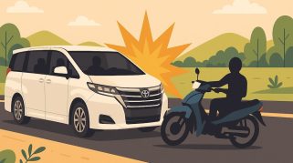 Mobil Wakil Bupati Mamuju