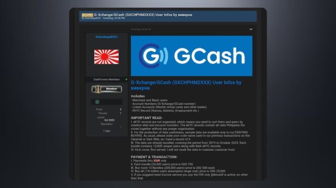 data pengguna GCash