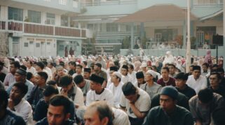 Shalat Idul Fitri di Lapangan