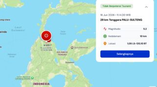 Update Gempa Palu M 6,7