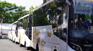 Bus Trans Palu dihentikan